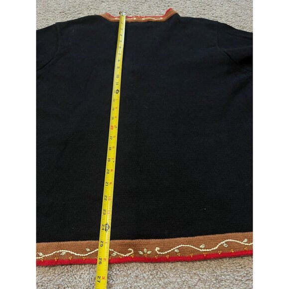 Vtg  J Two New York Rooster Cardigan Button-Up Sweater Size 2XL Chicken Plus - Picture 5 of 7